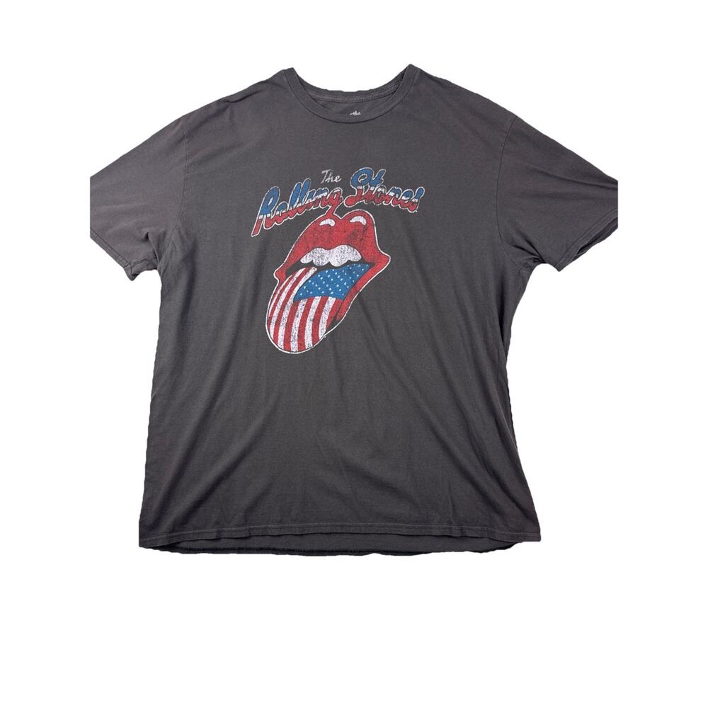 Rolling Stones Tour of America 1978 T-Shirt Charcoal Gray XXL Distressed
